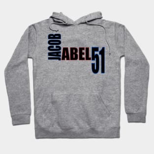 Jacob Abel '23 black text Hoodie